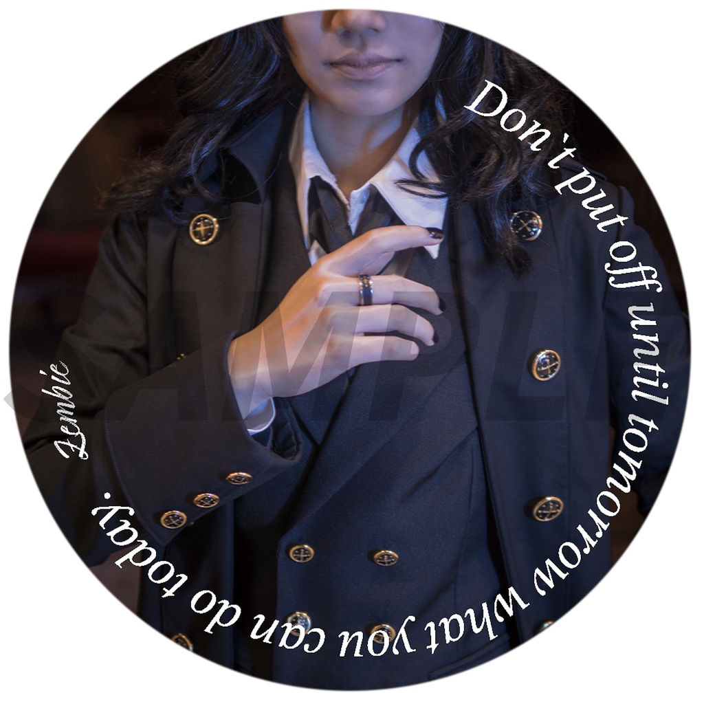 サンホラ衣装風76mm缶ミラー