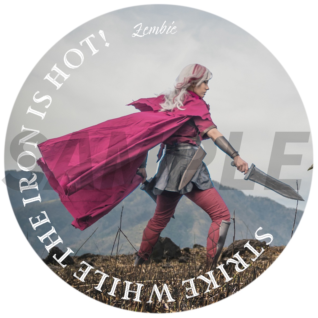 サンホラ衣装風76mm缶ミラー