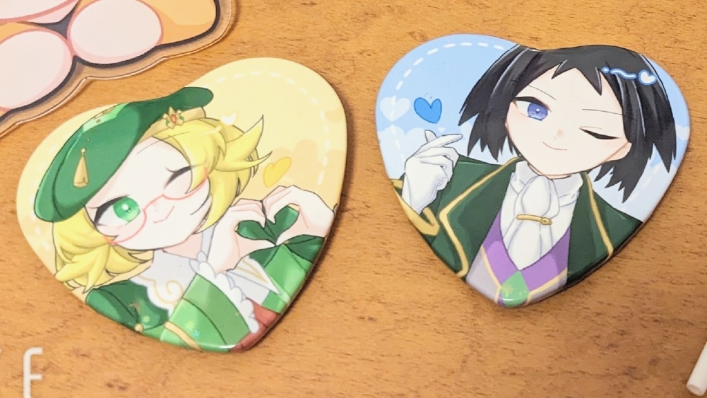 チェレベル - ハート缶バッジ