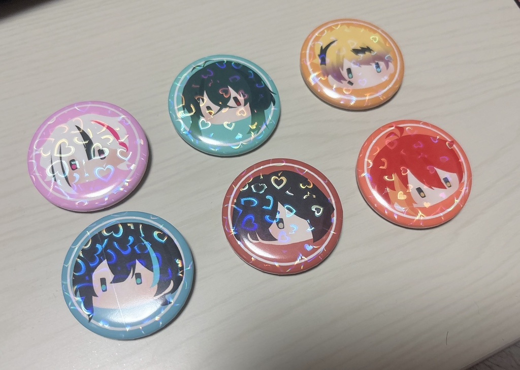 ぱぺ達の缶バッジ