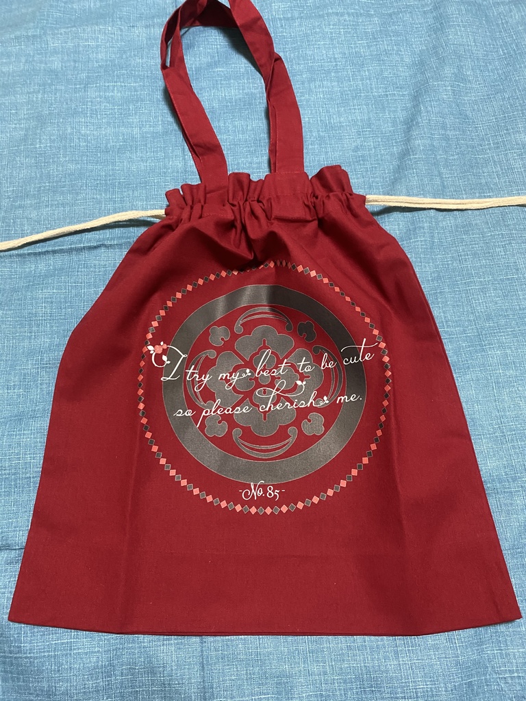 【頒布ページ移動】可愛くしているから、大事にしてね。巾着トートバッグ (加州清光)