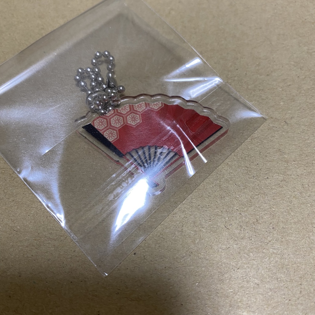 一文字則宗の扇モチーフアクキー(擬態型)