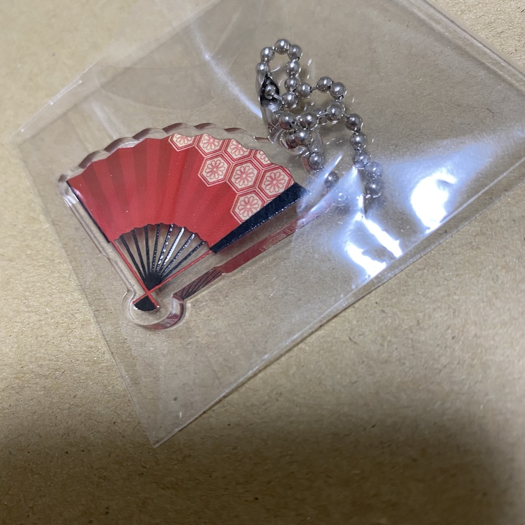 一文字則宗の扇モチーフアクキー(擬態型)