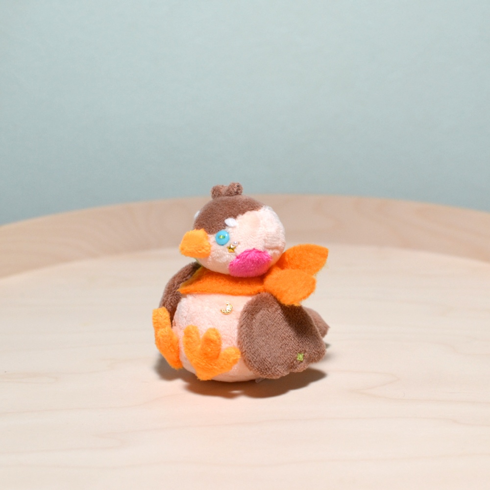 【受注生産】すずめちゃんのぬいぐるみ:手乗りサイズ【2次受注】