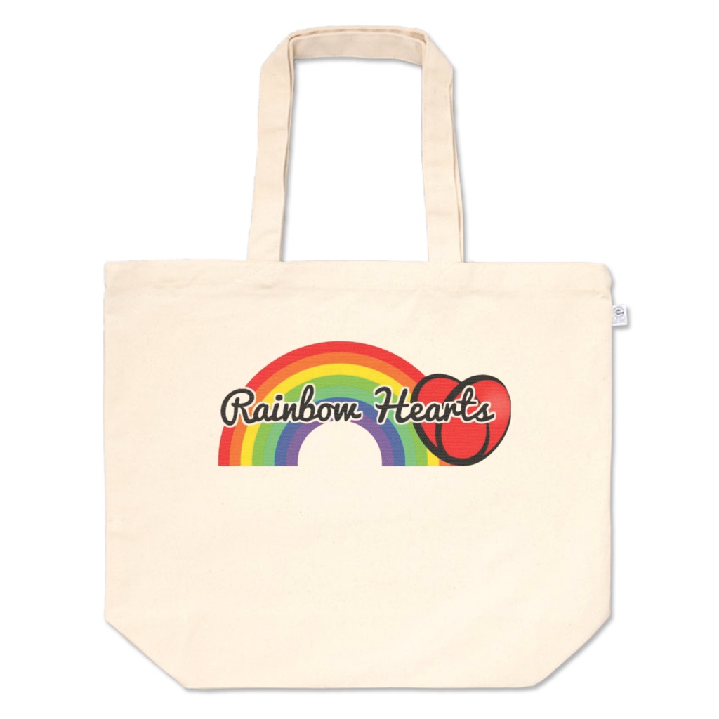 RainbowheartsトートバッグL