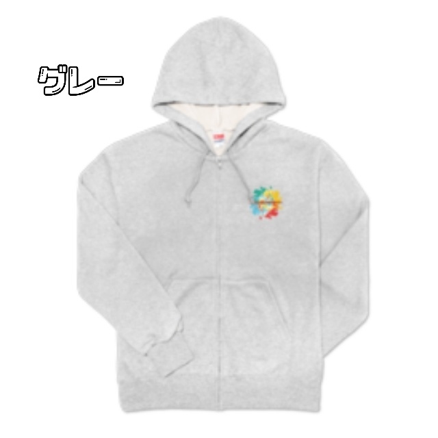 Rainbowジップパーカー
