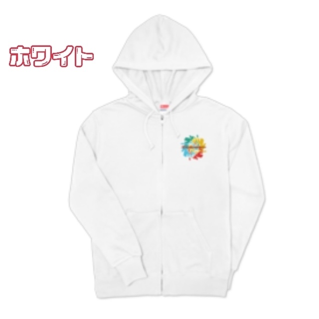 Rainbowジップパーカー