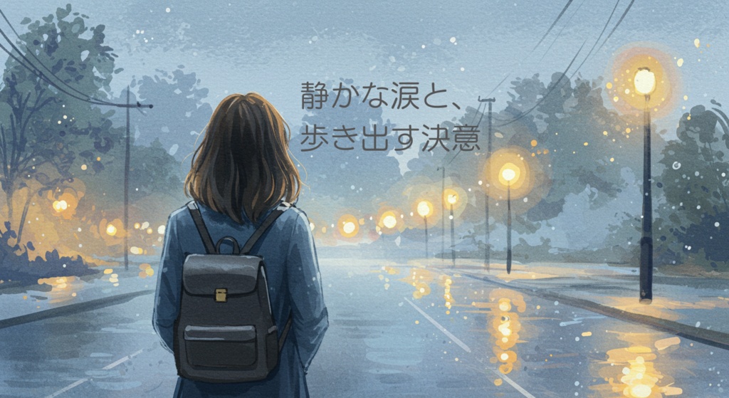 静かな涙と、歩き出す決意