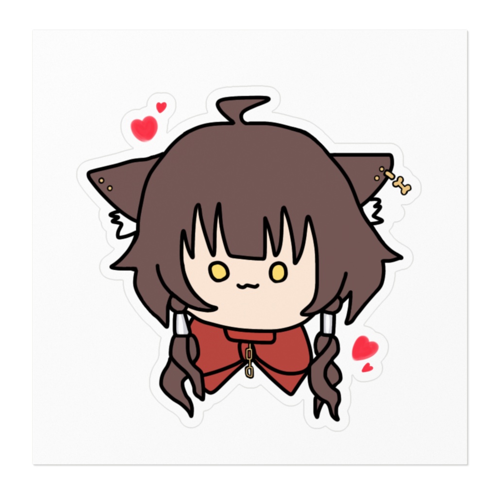 まんまるいぬさとステッカー