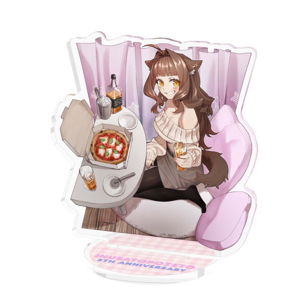 犬里ぽてと5周年アクリルスタンド【ボイス付き】