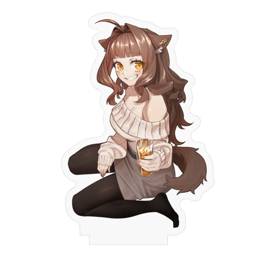 犬里ぽてと5周年アクリルスタンド(背景なし)