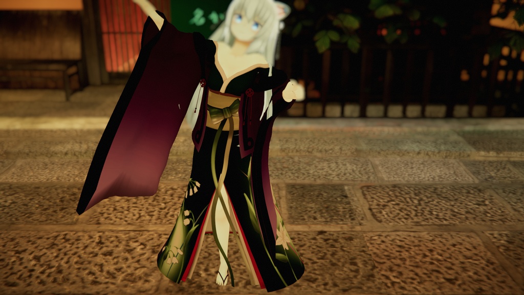 【VRC想定】ますきゃっと向け和服【刀匠ねずみ式素体4.0対応】