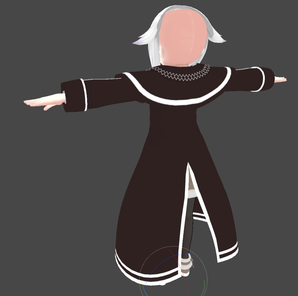 【VRChat用】ニットセーター&ケープコート 『レミティア向け衣装』