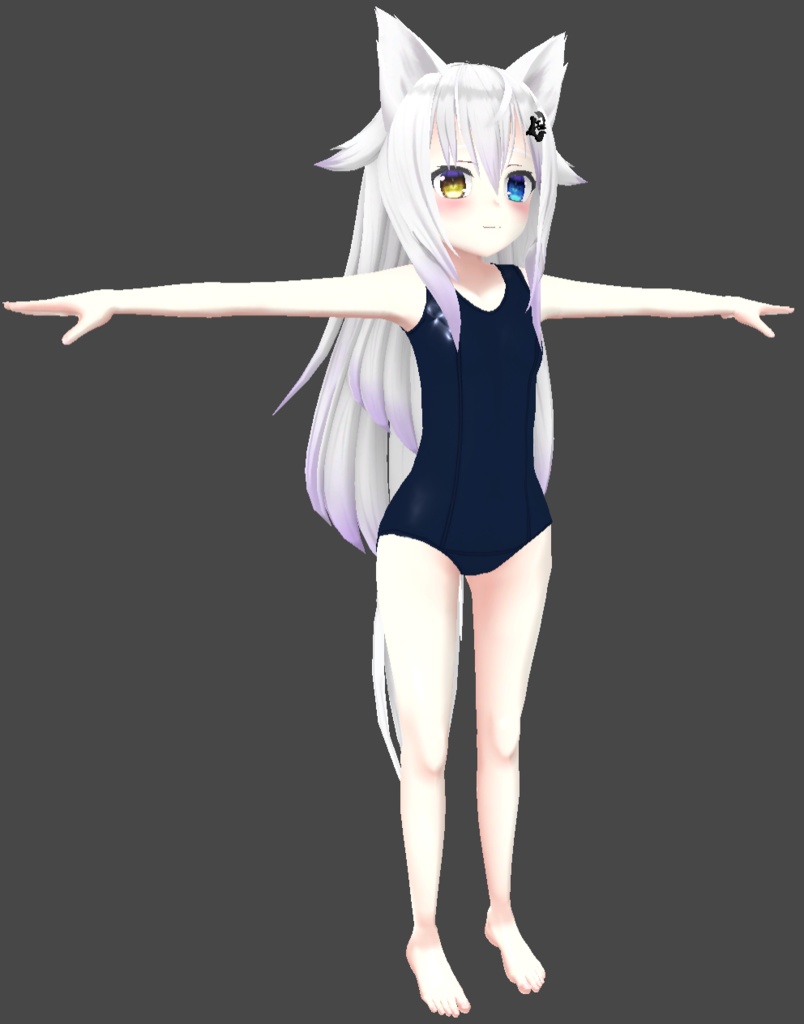 【VRChat用】バスタオル&水着 『レミティア向け衣装』