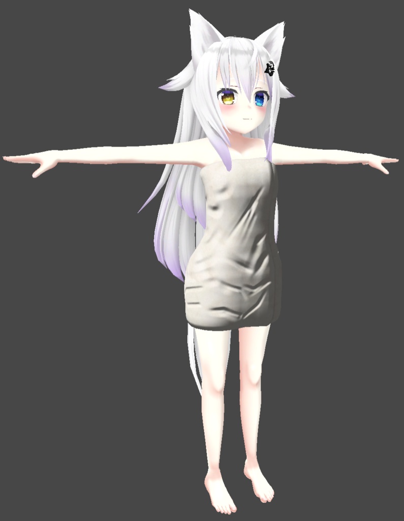 【VRChat用】バスタオル&水着 『レミティア向け衣装』