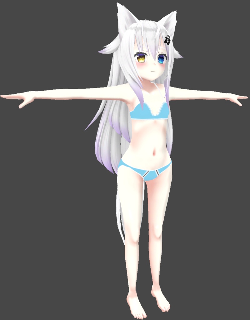 【VRChat用】バスタオル&水着 『レミティア向け衣装』