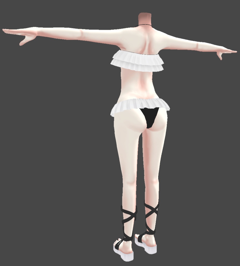 【VRChat用】バスタオル&水着 『レミティア向け衣装』