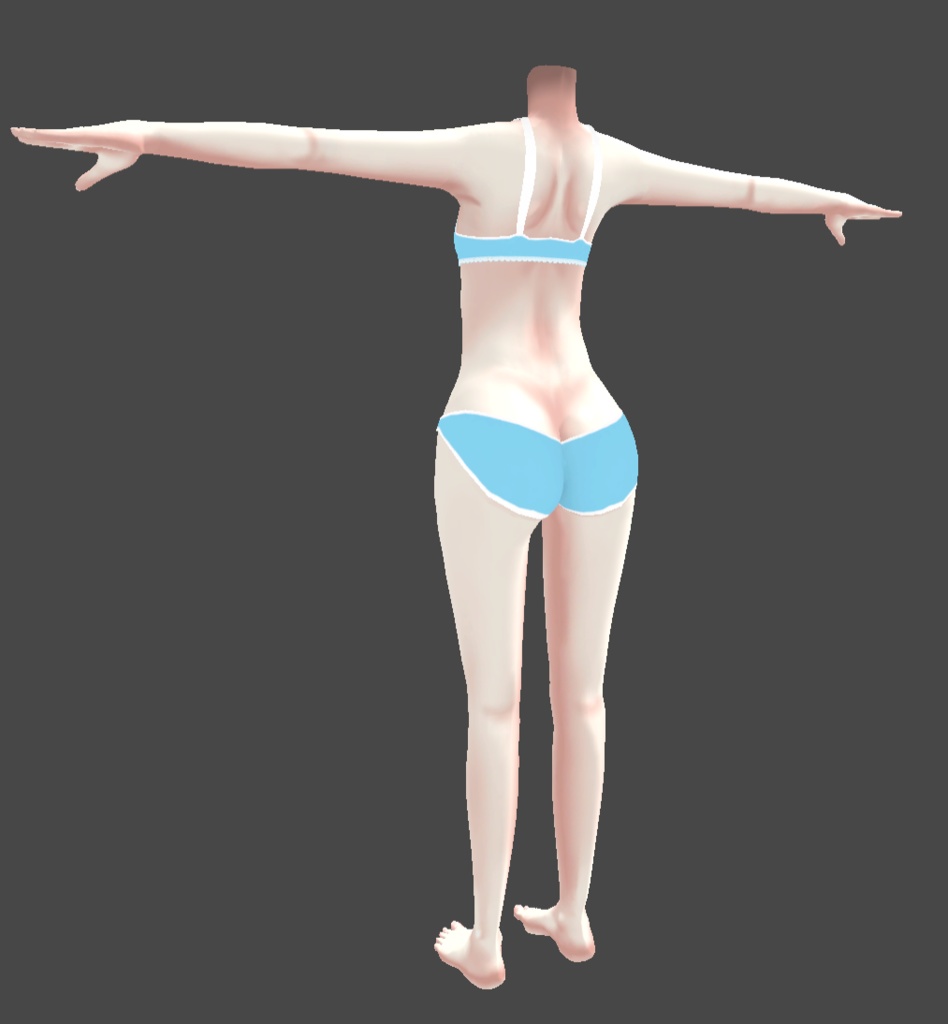 【VRChat用】バスタオル&水着 『レミティア向け衣装』