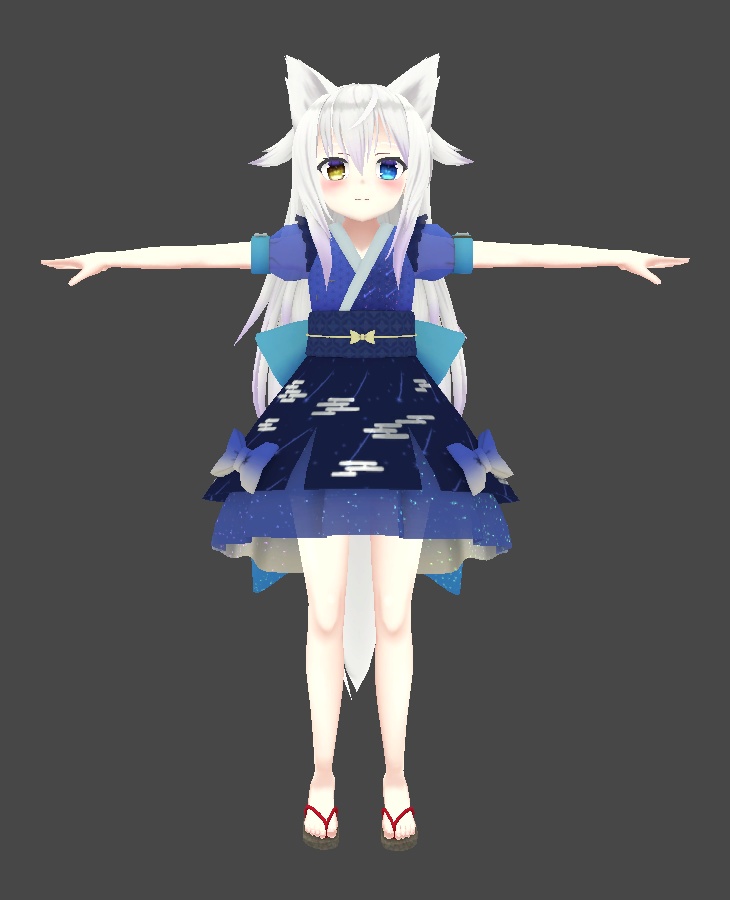 【VRChat用】ロリータ浴衣『レミティア向け衣装』