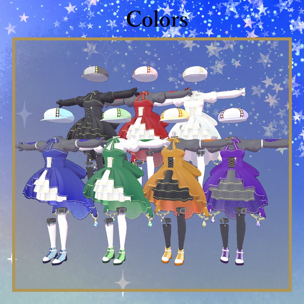 【10アバター対応】ミニョンエトワール【VRChat用】