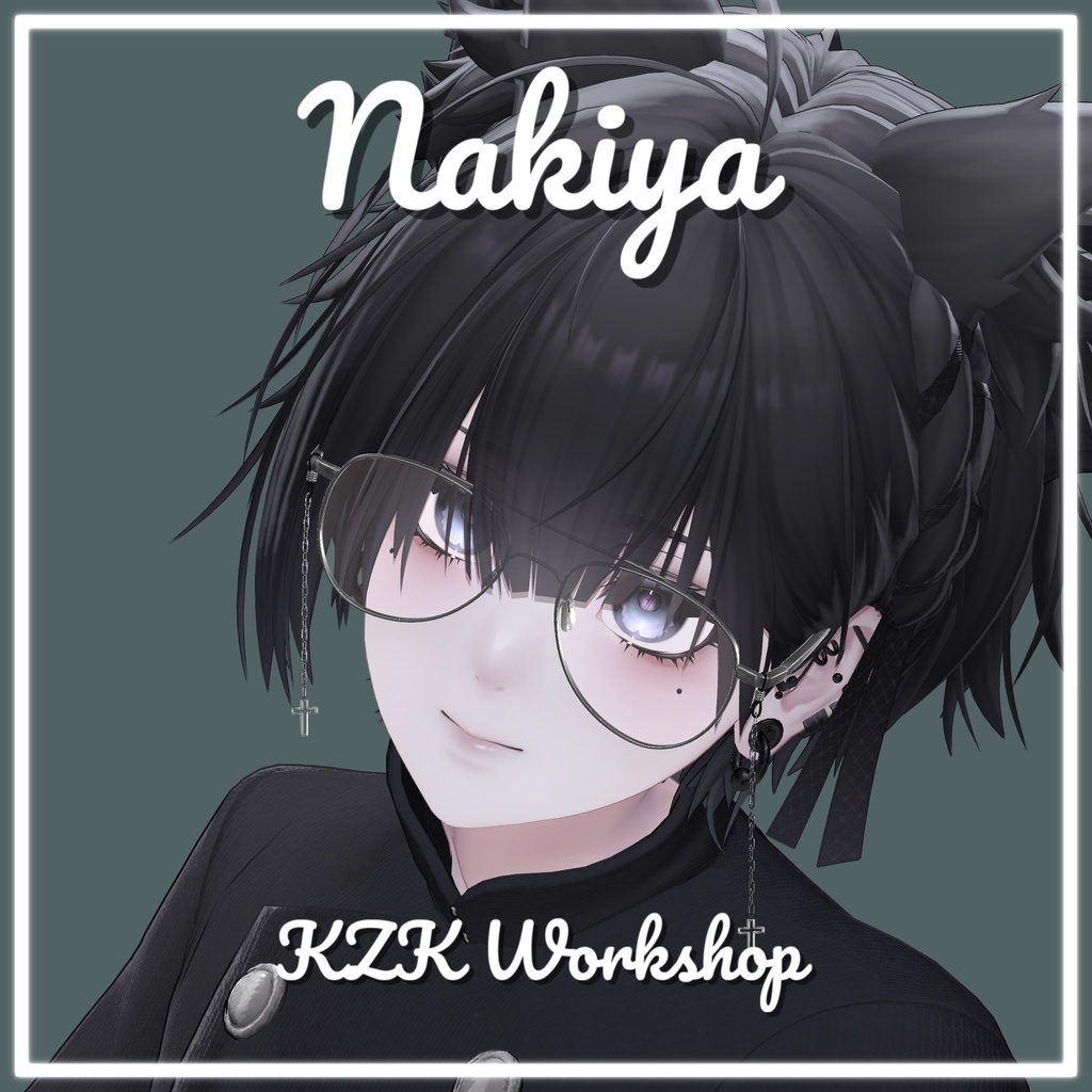 Glasses No.01 VRChat向け眼鏡