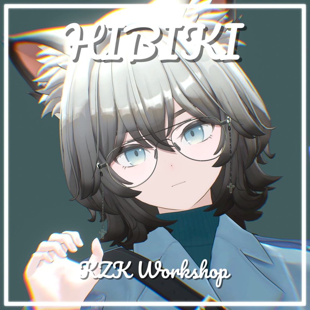 Glasses No.01 VRChat向け眼鏡