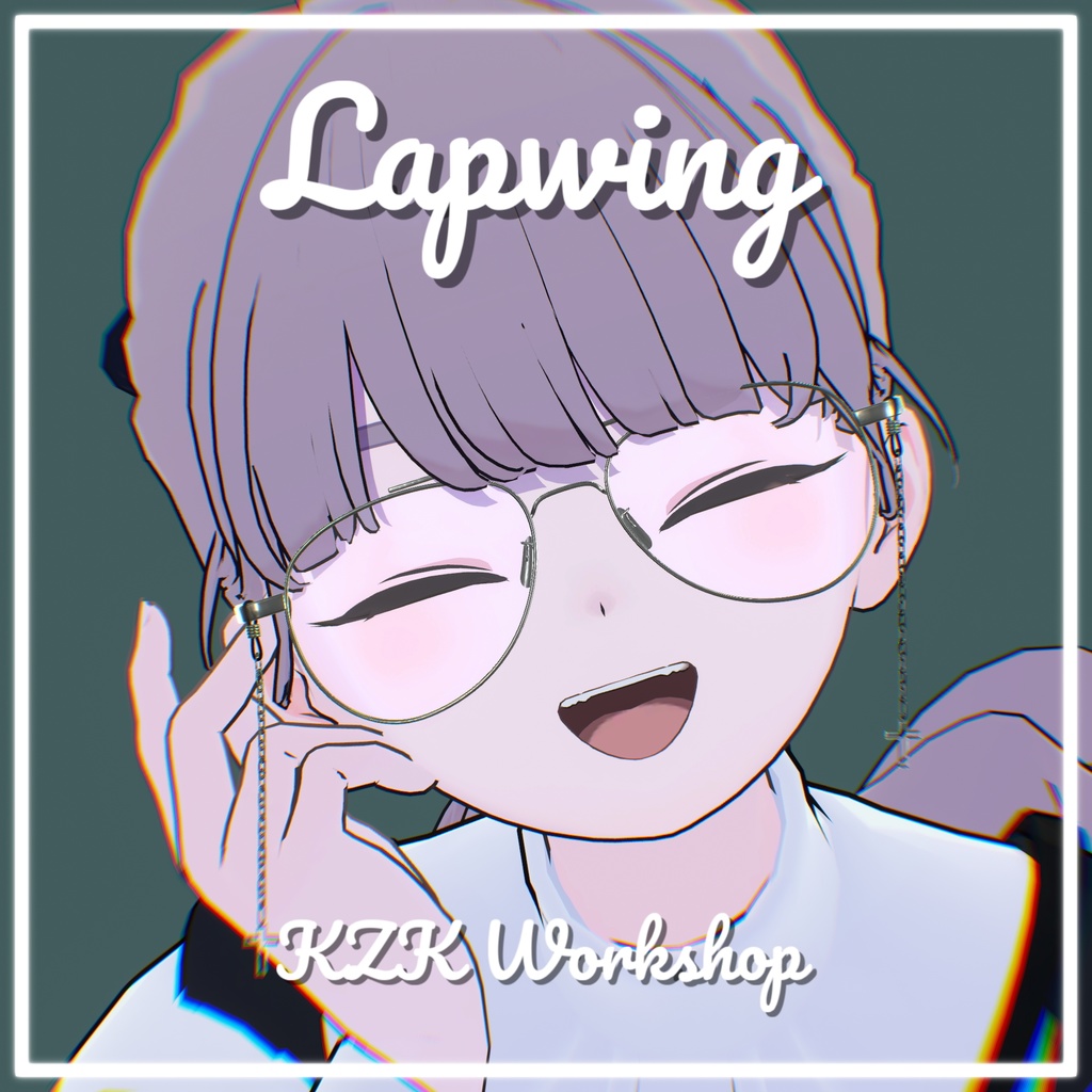 Glasses No.01 VRChat向け眼鏡