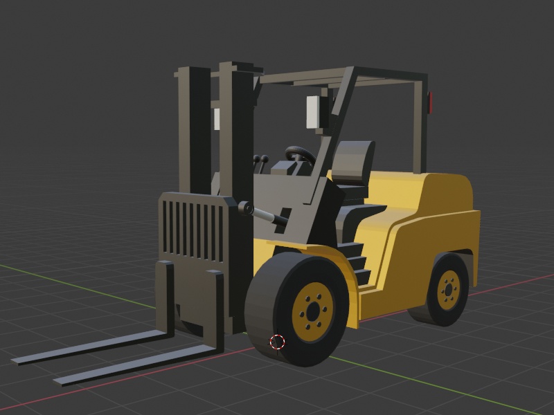 ローポリ 3Dモデル 建設重機 5点セット