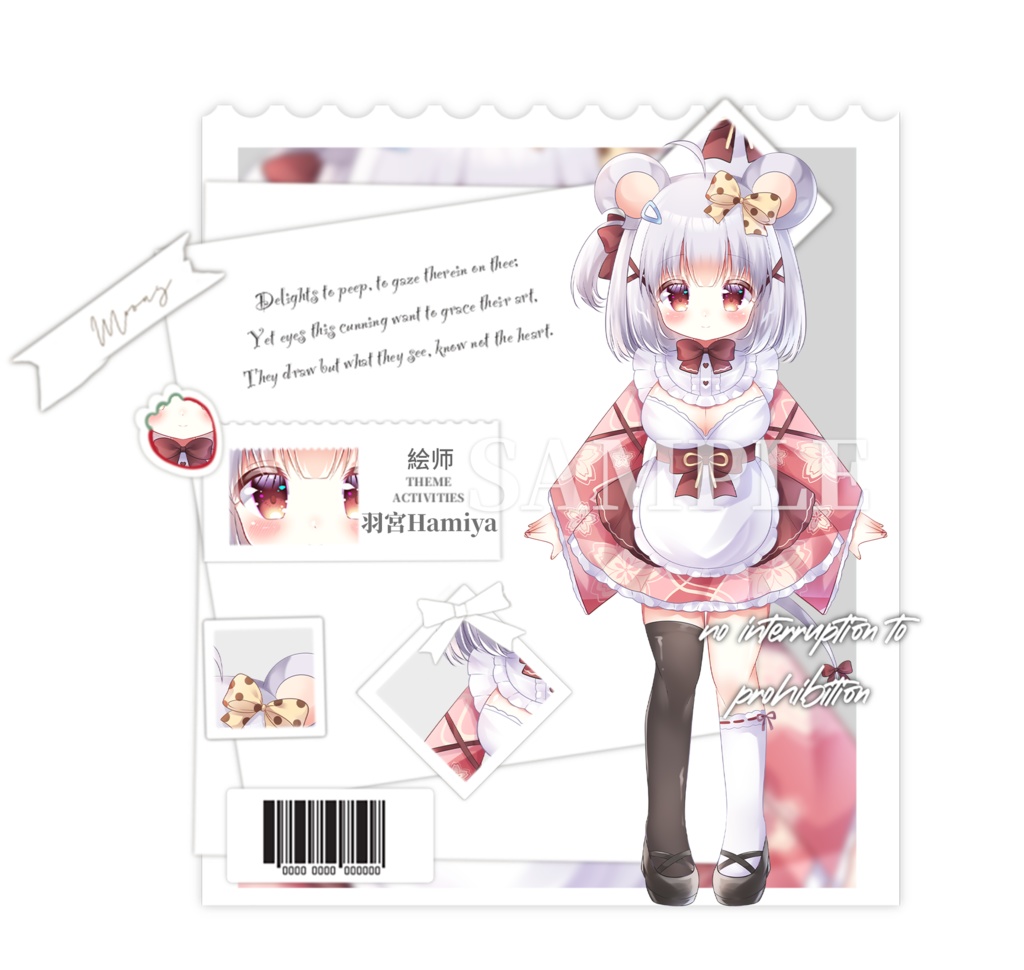 【無料Live2Dモデル】ムースちゃん【vts向け】【汎用モデル】