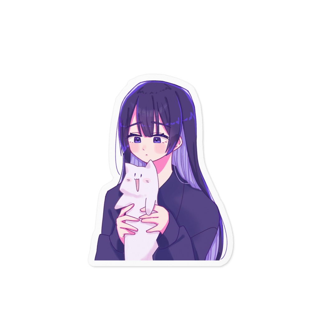 のちぬちゃんとねこステッカー