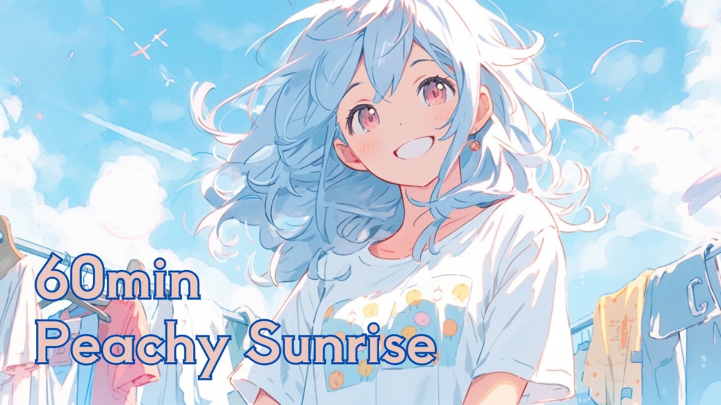 フリーBGM【Peachy Sunrise】【やる気の出る/テンション上がる/家事のお供に】２１曲