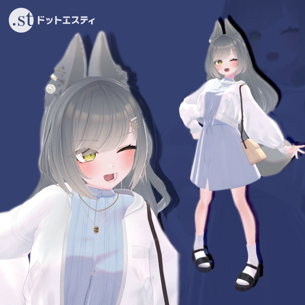 【VRC対応衣装】5アバター対応 RAGEBLUE「 MA-1ブルゾン」