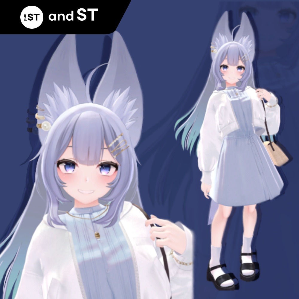 【VRC対応衣装】5アバター対応フルコーデ RAGEBLUE「ワンピース/MA-1/服飾小物」