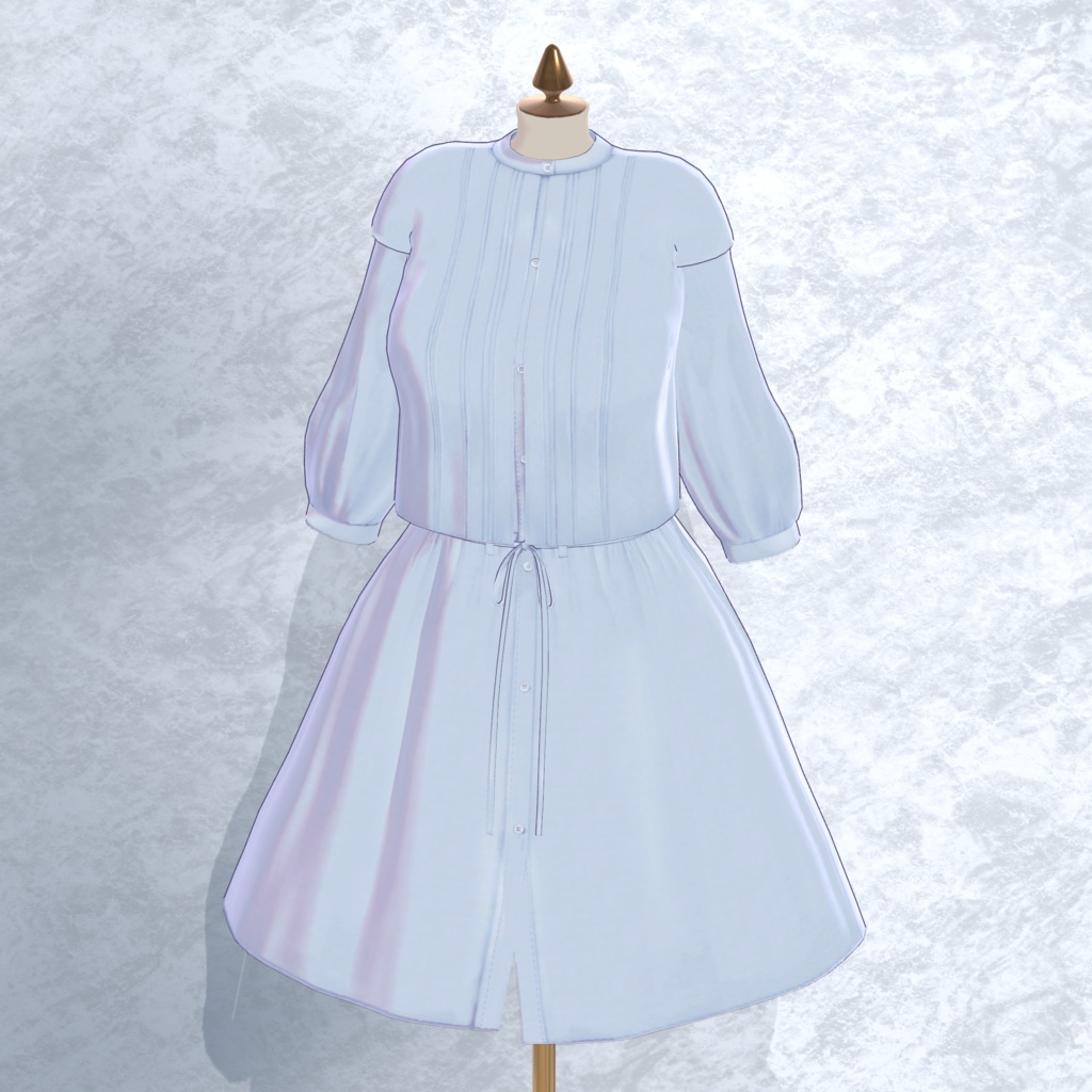 【VRC対応衣装】5アバター対応フルコーデ RAGEBLUE「ワンピース/MA-1/服飾小物」