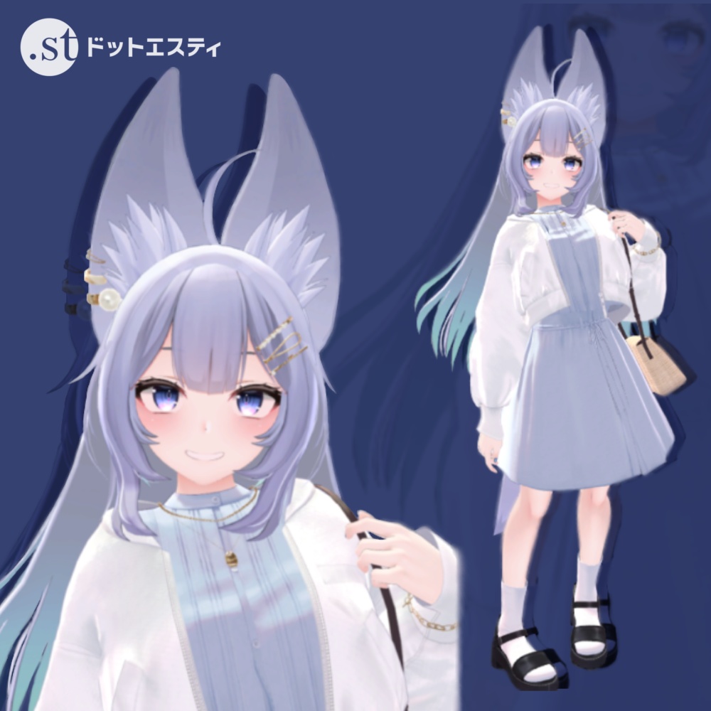 【VRC対応衣装】5アバター対応フルコーデ RAGEBLUE「ワンピース/MA-1/服飾小物」