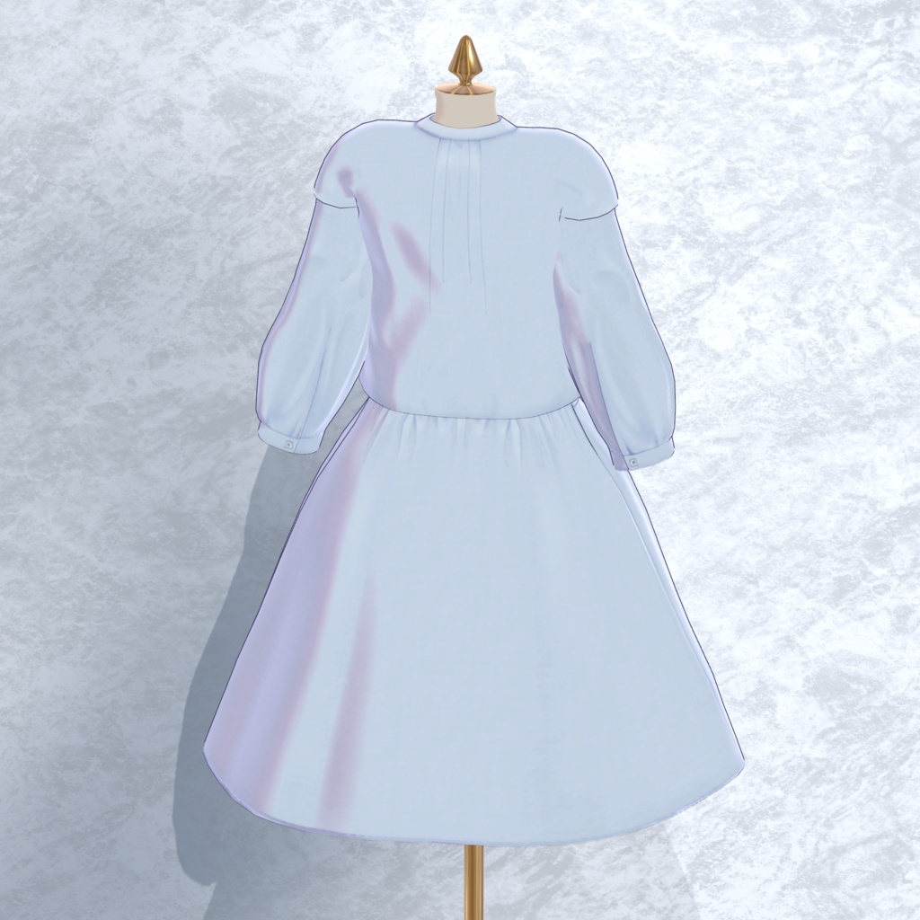 【VRC対応衣装】5アバター対応フルコーデ RAGEBLUE「ワンピース/MA-1/服飾小物」