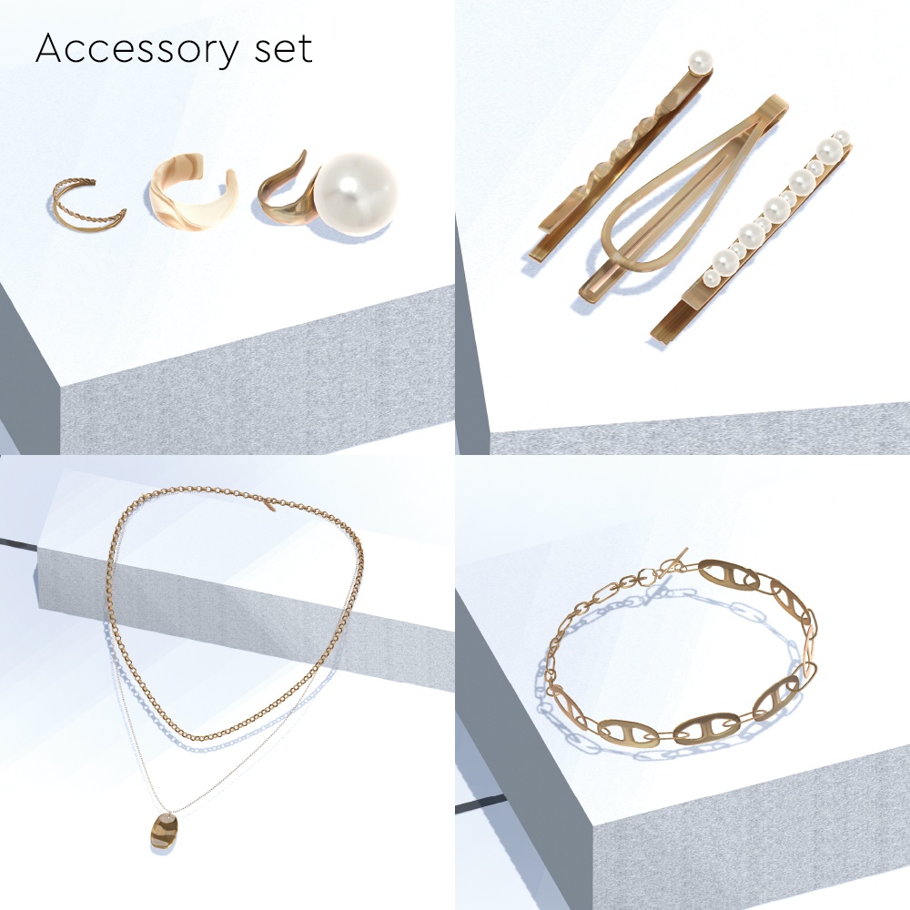 【VRC対応衣装】5アバター対応フルコーデ RAGEBLUE「ワンピース/MA-1/服飾小物」