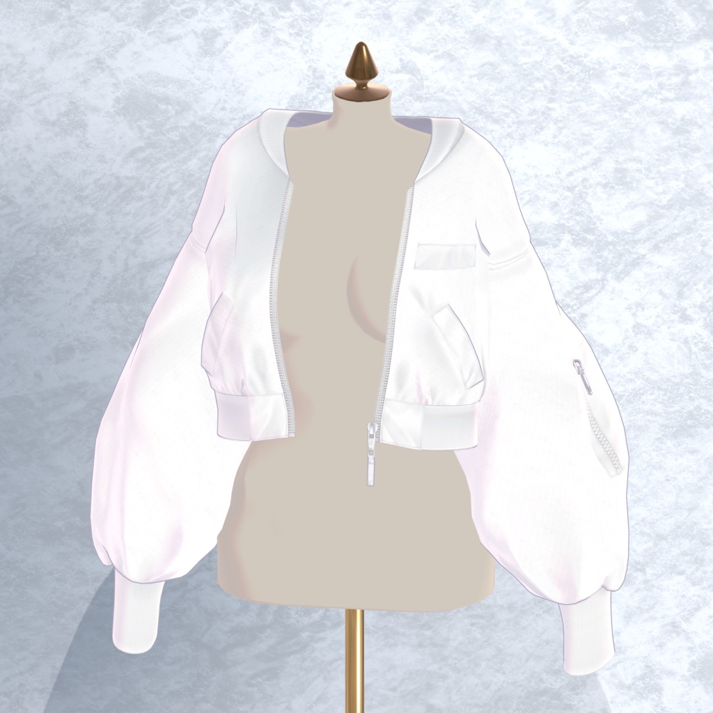 【VRC対応衣装】5アバター対応フルコーデ RAGEBLUE「ワンピース/MA-1/服飾小物」