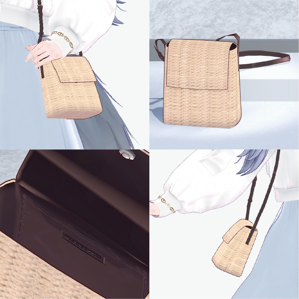 【VRC対応装飾】5アバター対応「ミニポシェット」