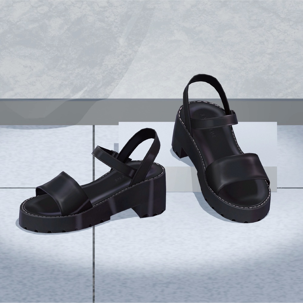 【VRC対応衣装】5アバター対応 RAGEBLUE「ワンピース/サンダル/靴下」SET