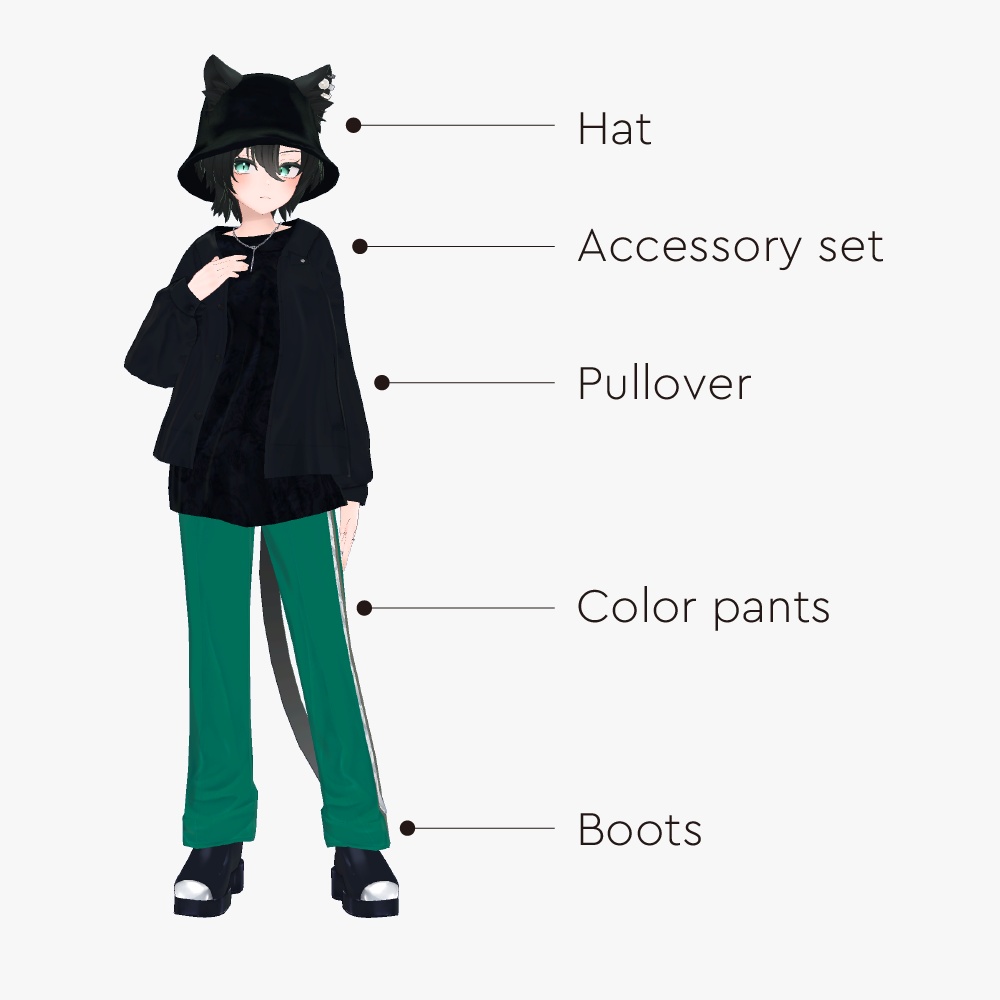 【VRC対応3Dアバター】一色 晴(いっしきひより)