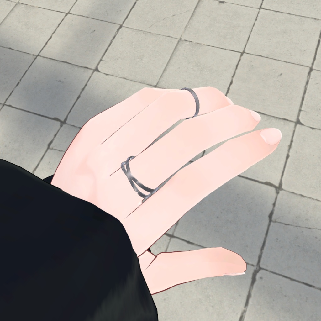 【VRC対応装飾】6アバター対応「帽子、アクセサリー4点セット 」