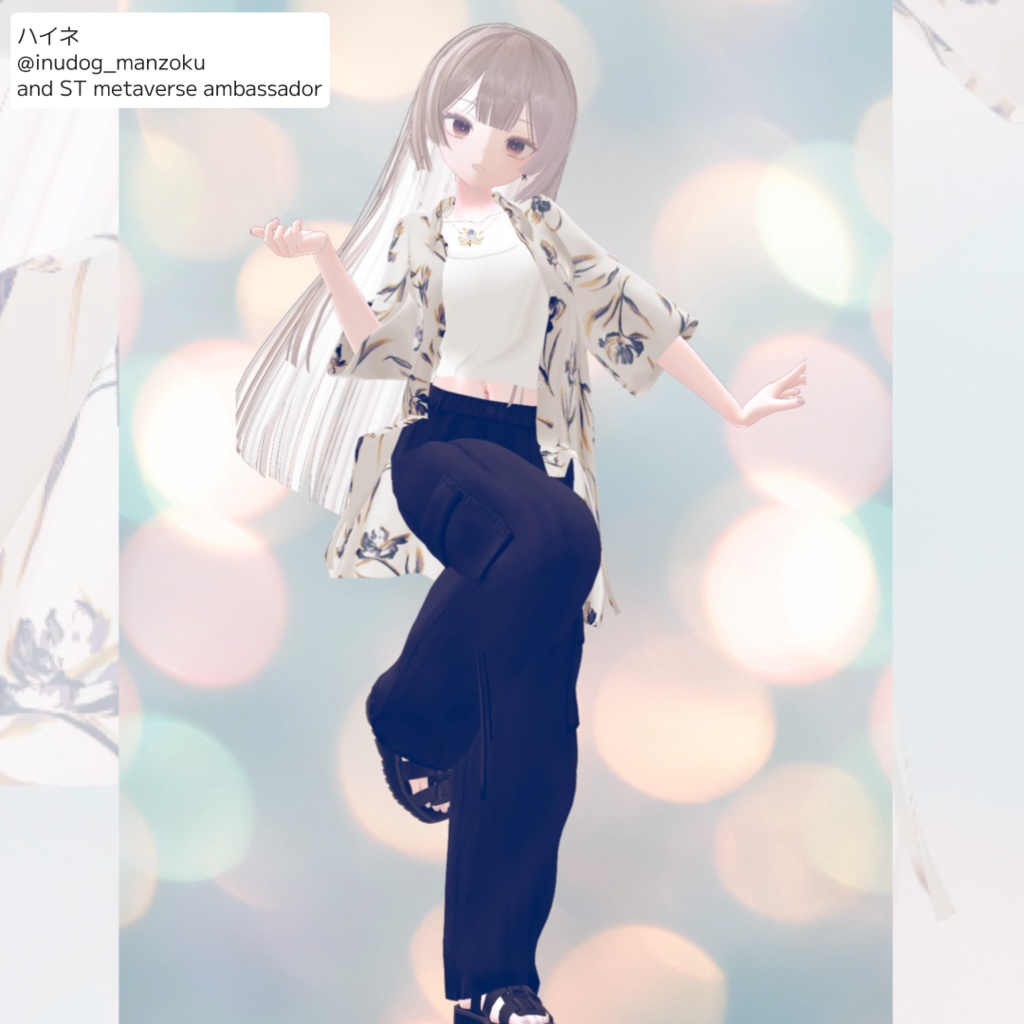 and ST RAGEBLUE「Flower shirt co-ord」