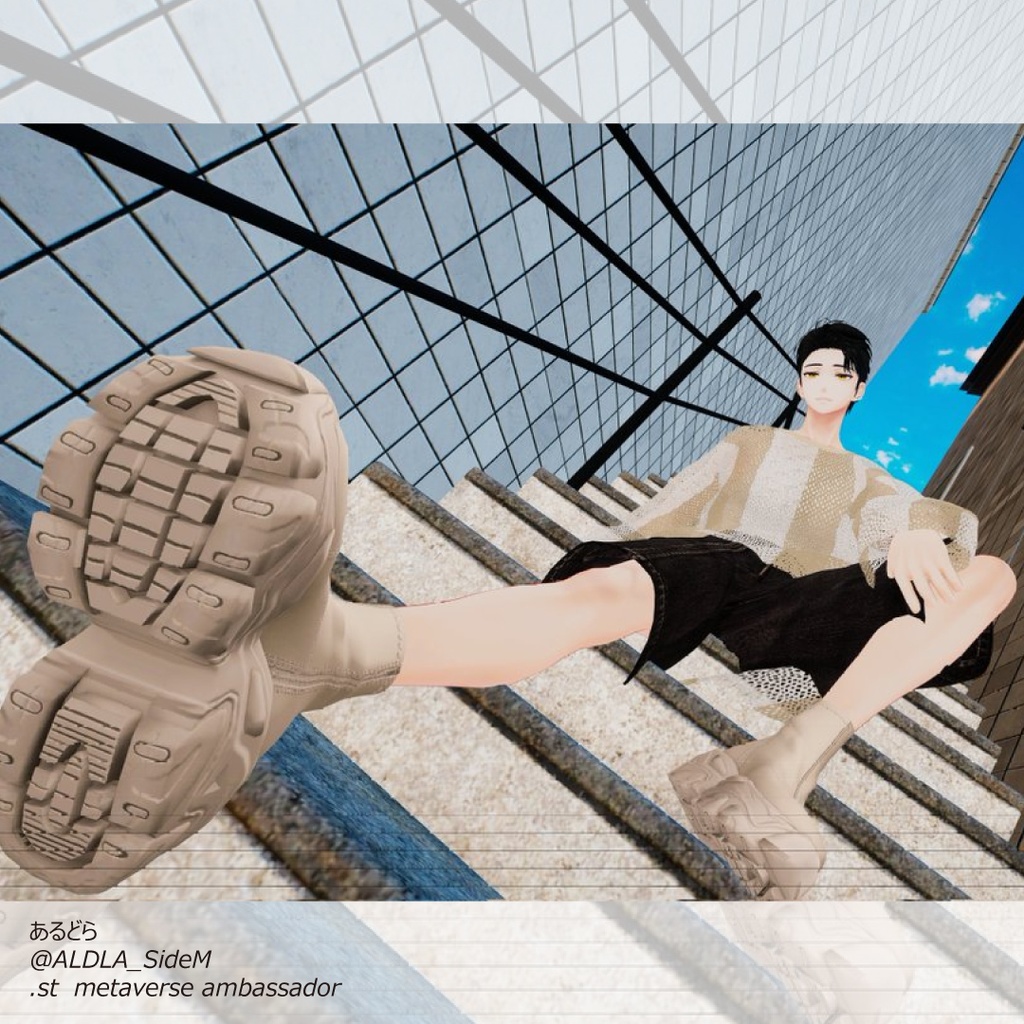 and ST JEANASIS 「mesh pullover co-ord」