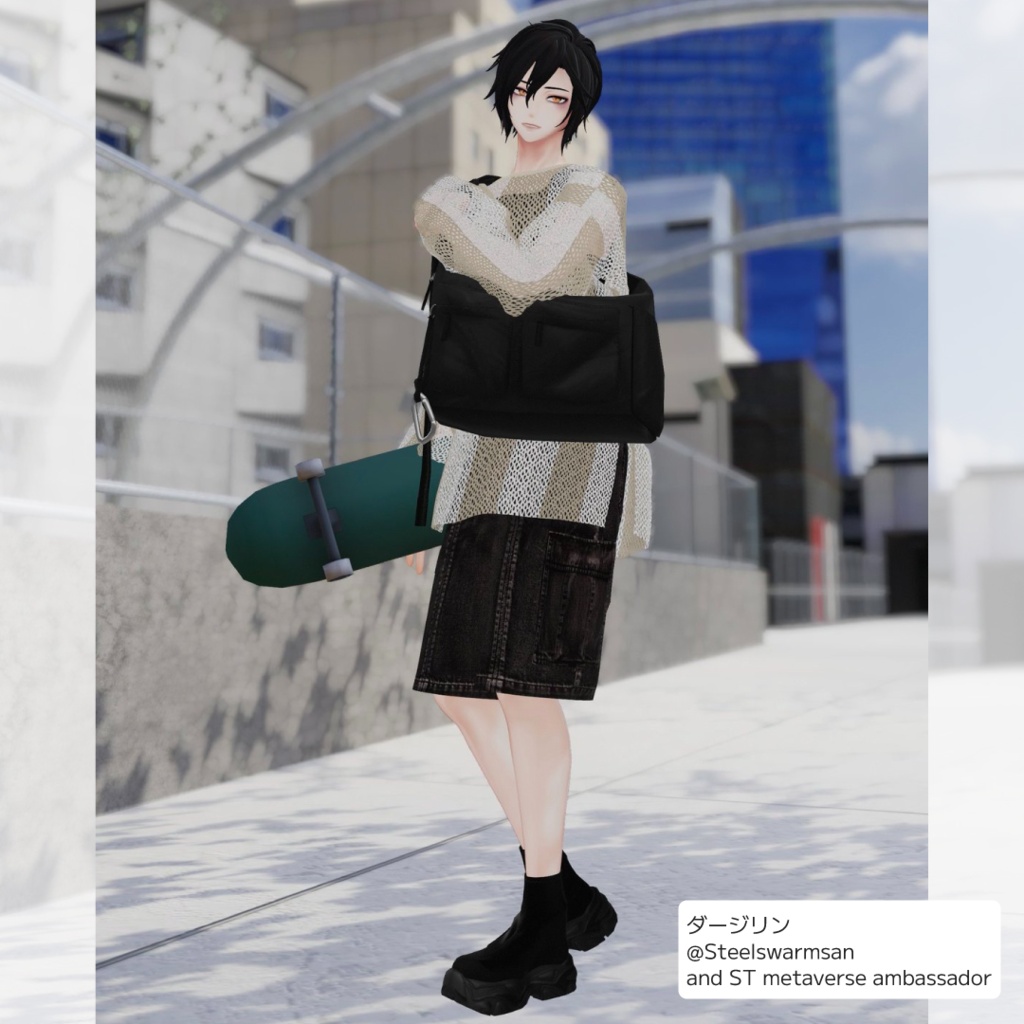 and ST JEANASIS 「mesh pullover co-ord」