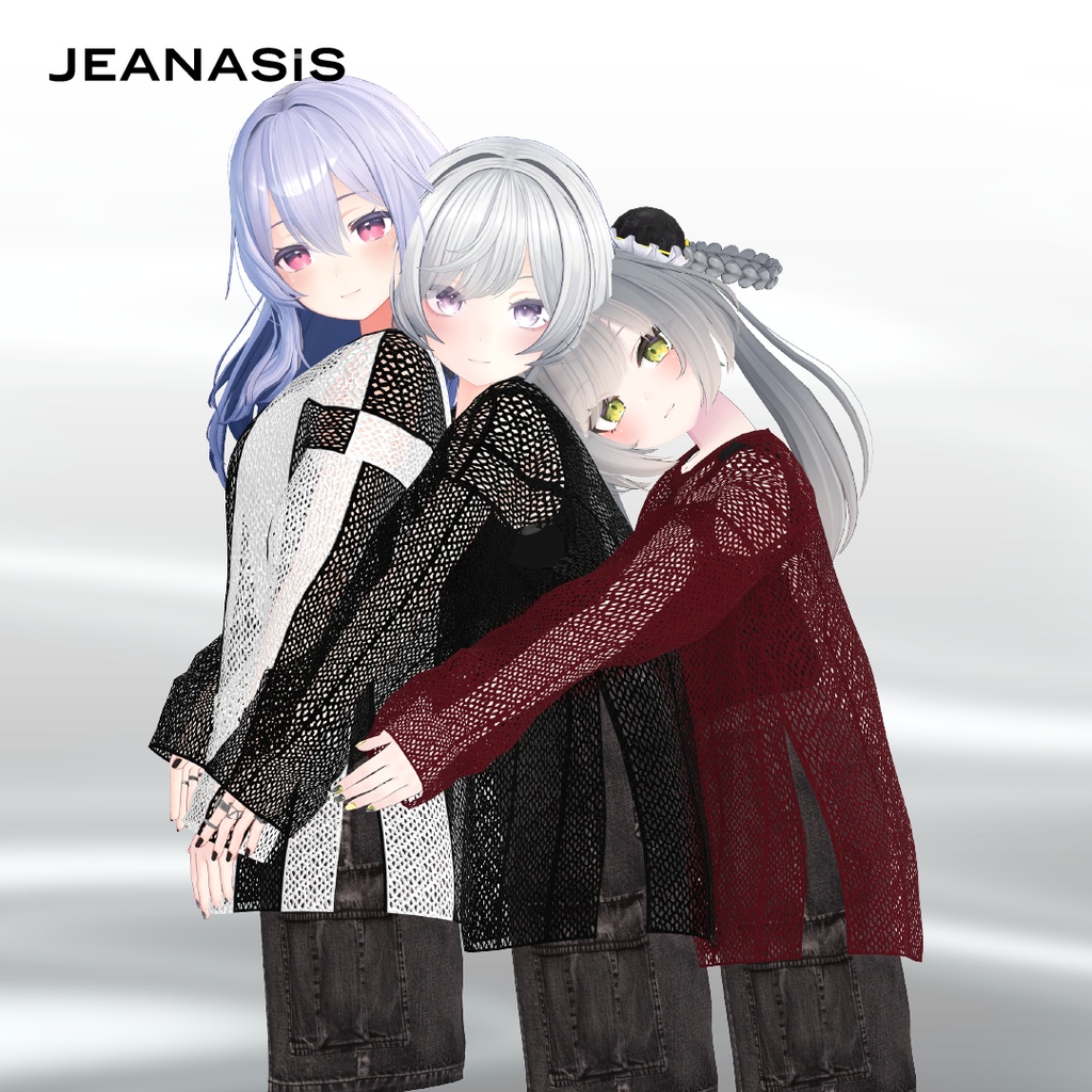 and ST JEANASIS 「mesh pullover co-ord」