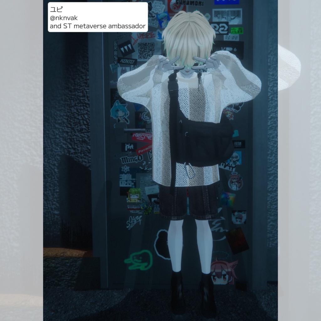 and ST JEANASIS 「mesh pullover co-ord」