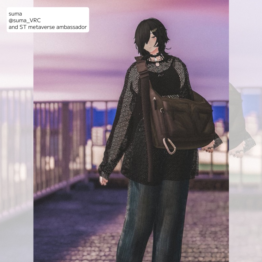 and ST JEANASIS 「mesh pullover co-ord」