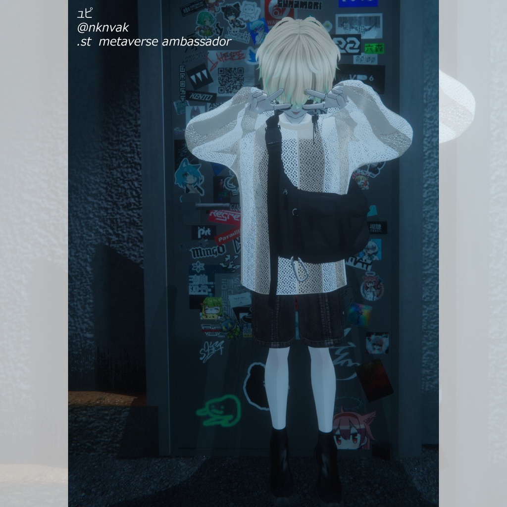 and ST JEANASIS 「mesh pullover co-ord」