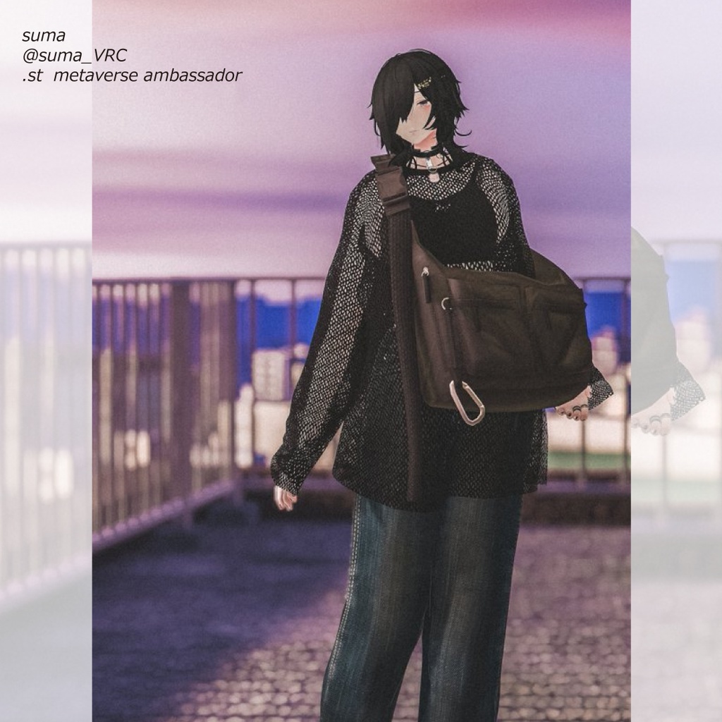 and ST JEANASIS 「mesh pullover co-ord」